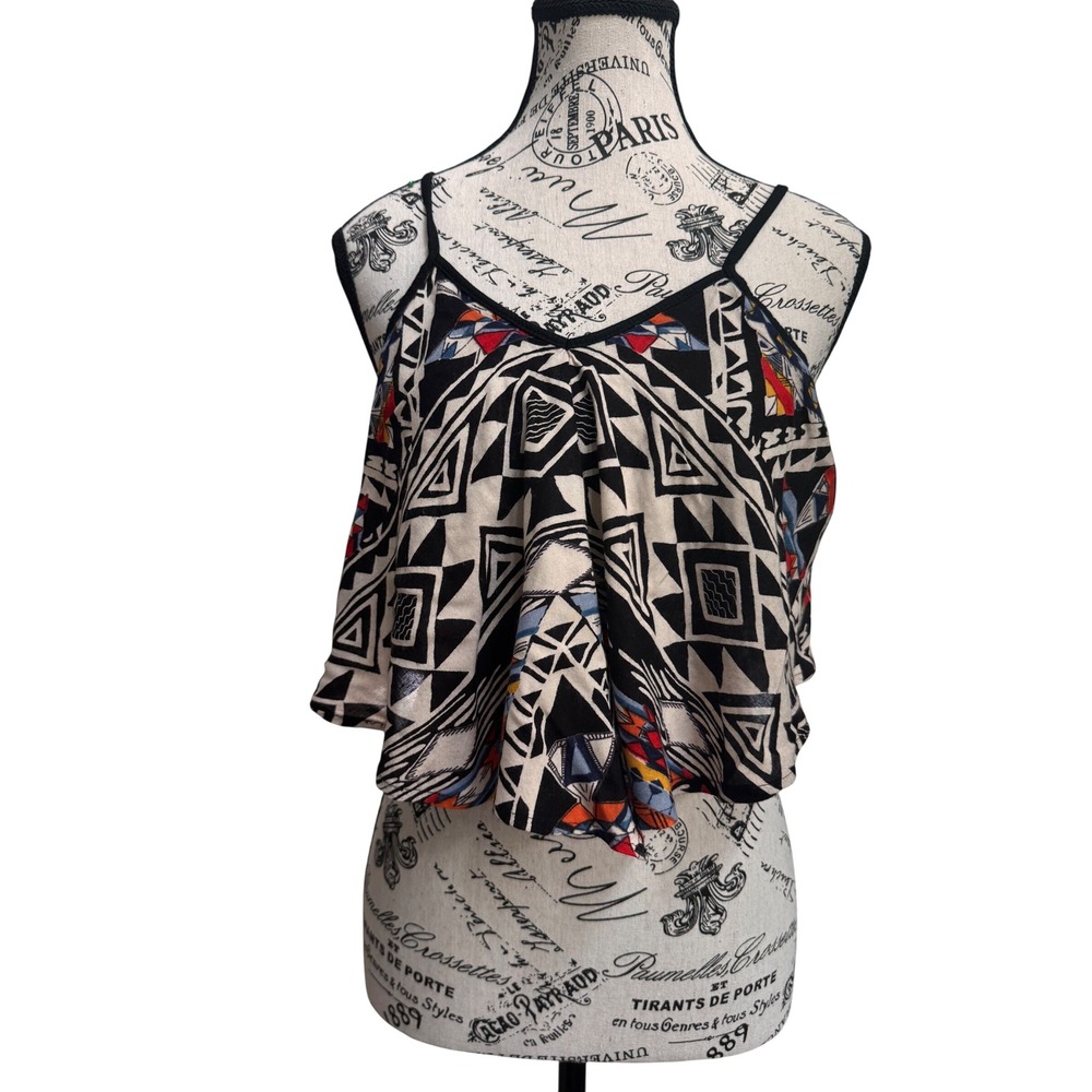 Angie Geometric Camisole Tribal Top
